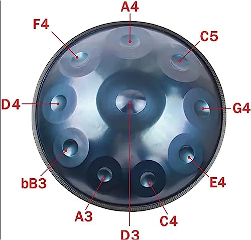 Handpan Drum Acero 10 Notas 22 Pulgadas D Minor miniatura 3