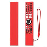 HEIBTENY Funda protectora de silicona para mando a distancia para Xiaomi XMRM-P3, todo incluido, 360°, a prueba de golpes, antideslizante, resistente a los arañazos y fácil de limpiar (rojo)