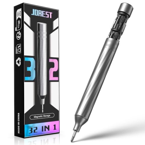 JOREST 32 en 1 Mini Set de Destornilladores Precision Magnéticos, Kit de Reparación Portátil con Torx T3 T4 T5 T6 T7 T8 T9 T10, para Macbook, PC,Switch, PS5, Gafas, Relojes, Laptop, Xbox