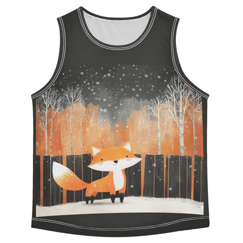 Fox Tree Orange Boys Tank Tops Toddler Boys' Assorted Sleeveless Tank Tops for 3-15 Years,3T