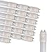 JANDEI - 20x Tube LED 120cm 18W, Blanc Froid 6000K, 2160 Lumens, Connecteur Standard T8 G13, Eclairage pour Bureaux, Couloirs, Garages, Commerce Connexion En Verre 1 Boîte Latérale 20 Unités