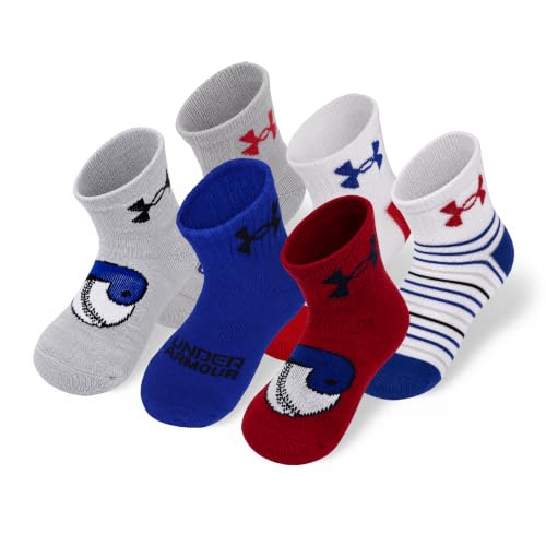 Image of Under Armour boys Multi Pack Quarter Sock