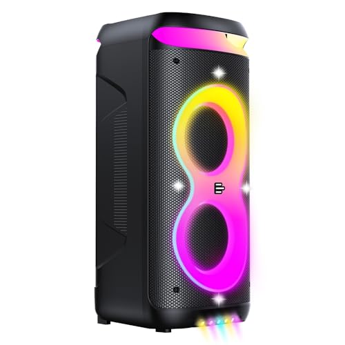 Caixa de Som Bluetooth PULSEBOX 3 1400W TWS Karaoke LED Preto - SP511