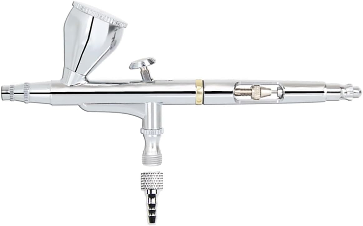 Luchtspuitpistoolset 20cc 40cc Mini Dual Action Spray Airbrush Pomp Pen for Verf Make-up Nail Art Tattoo Cake Speelgoed Model (Color : C, Size : 1)