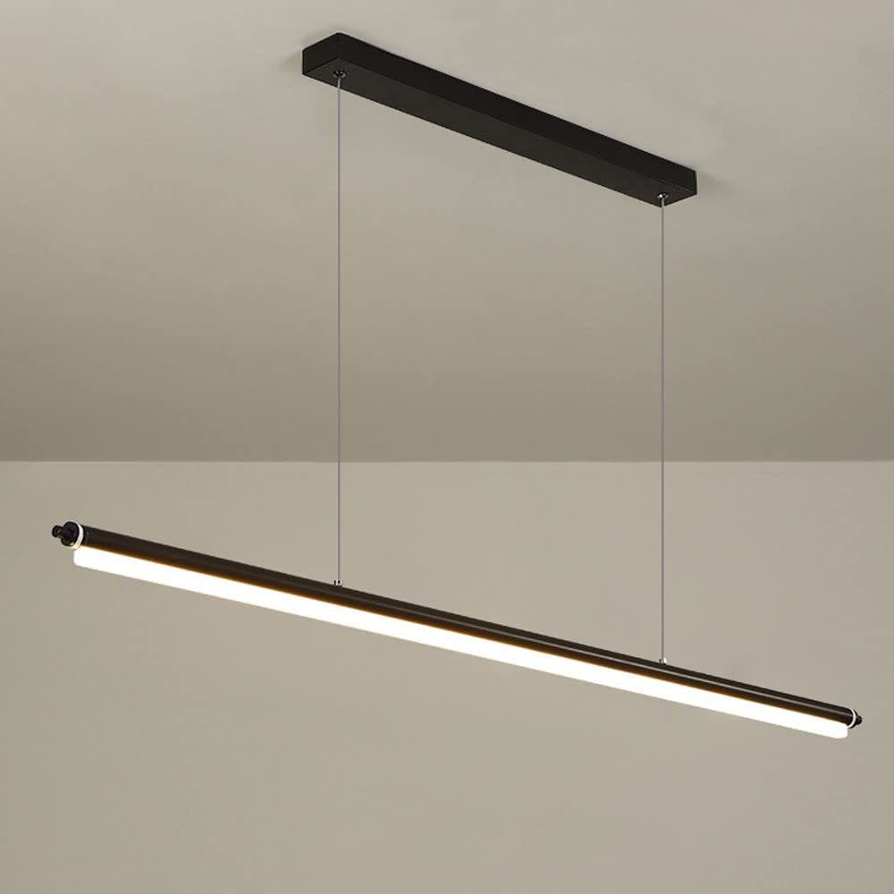 Lustre créatif de 35,4 po en alu pour îlot de cuisine avec luminaire suspendu LED
