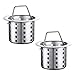Filtro per Lavello da Cucina, 2 Pezzi Filtro Lavello in Acciaio Inossidabile, Filtro di Scarico in Acciaio Inossidabile, Filtro di Scarico del Bagno, per Vasca da Bagno, Doccia, Lavandino