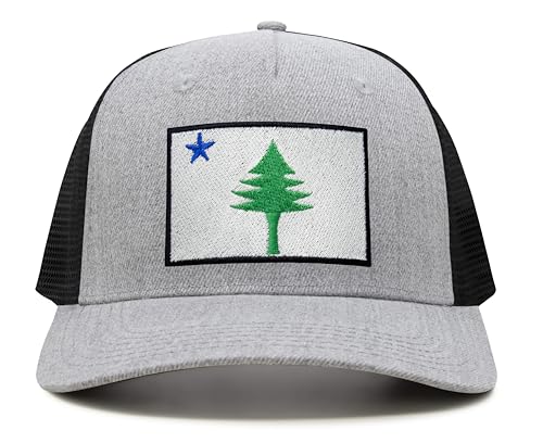 Image of International Tie State Hat for Men and Women, Adjustable Snapback Trucker Baseball Cap with Embroidered Patch