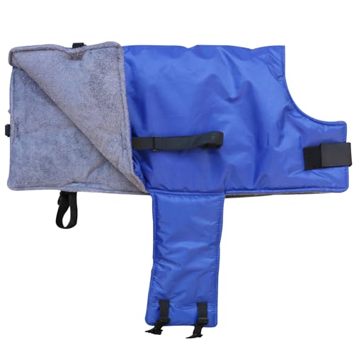 Manta Para Pantorrilla Para Ganado Mantas Cálidas Impermeables Para Cabra Con Tiras Reflectantes Y Cinta De Sujeción Resistente Al Viento 3 Capas Abrigo De Pantorrilla Engrosado Chaleco Manta De