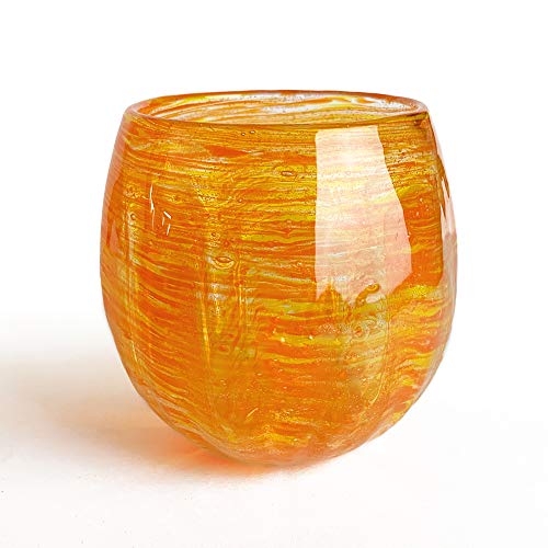 くば笠屋 琉球グラス ホタル海月グラス オレンジ