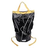 Asixxsix Kletterseilsack, Faltbarer mit Großem Fassungsvermögen und Verstärktem 1000D-PVC-Netz, 9 Drainagelöchern, 3 Aufhängepunkten, Zum Klettern und Erkunden Im Freien (45L)