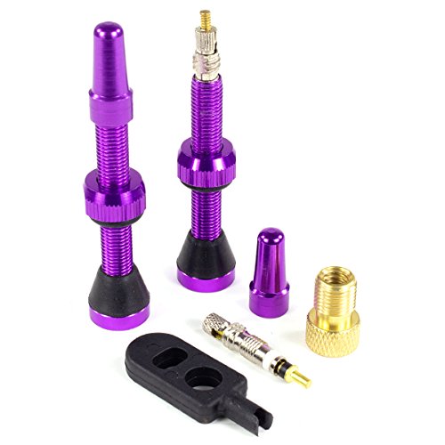 SERFAS PRESTA VALVES 44mm PURPLE 2-PACK