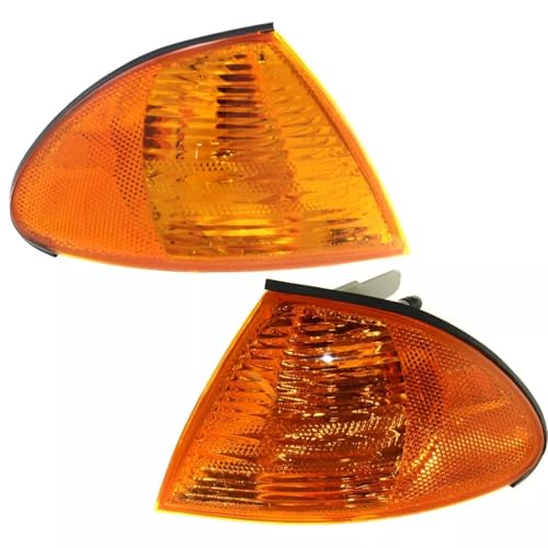 HHENGYISOUL Front Corner Signal Light,Yellow Front Corner Signal Light, Parking Light, Front Indicator Lens For BMW 3-Series E46 4-Door Sedan Pre-LCI Pre-Facelift 1999-2001