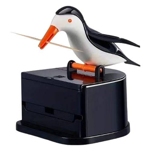 Bird Toothpick Dispenser, 3.4inch Funny Toothpick Holder Dispenser, Push Bird Toothpick Holder for Restaurants, Cafeteria and Home