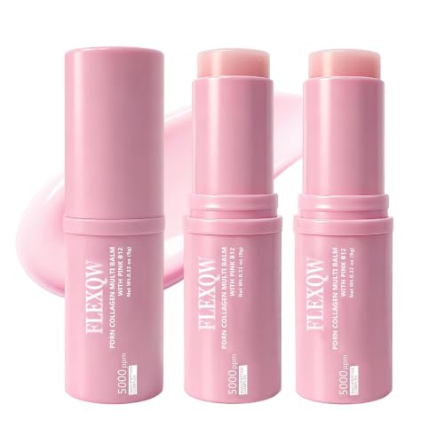 2Pcs PDRN Eye Balm Stick,Collagen Bounce Serum Stick with Pink B12