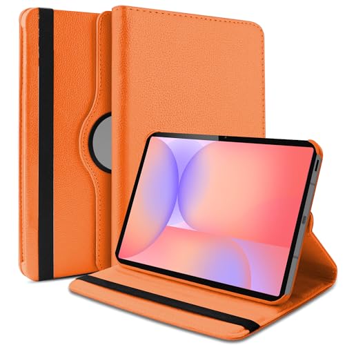 Image of TGK 360 Rotatable Flip Cover for Samsung Galaxy Tab S10 Lite 5G 10.9 inch Case Model SM-X400 /SM-X406B 2025 (Orange)