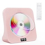 Gueray CDプレーヤー 卓上 Bluetooth送受信対応 cdラジカセ スピーカー内蔵 cdplayer 多機能 USB再生 AUX入力 A-Bリピート 定時OFF機能 ワイドFMラジオ cdラジオ しーでぃープレーヤー 語学学習 音楽鑑賞 防災 PSE認証済み 日本語説明書付き 充電不可 ピンク