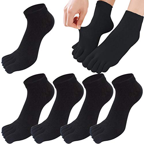 Zehensocken Damen 6 Paar - Sportsocken Für Sneaker, Atmungsaktiv