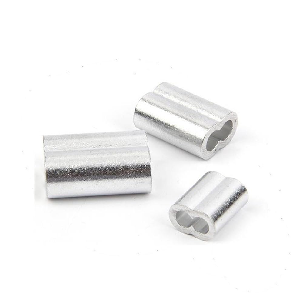 Manicotto in Alluminio Manicotto a crimpare Manicotto for Cavo Puntali for Cavo Blocco for Cavo in Alluminio Fermacavo a crimpare Hardware for Corda(1.5mmX1000pcs)