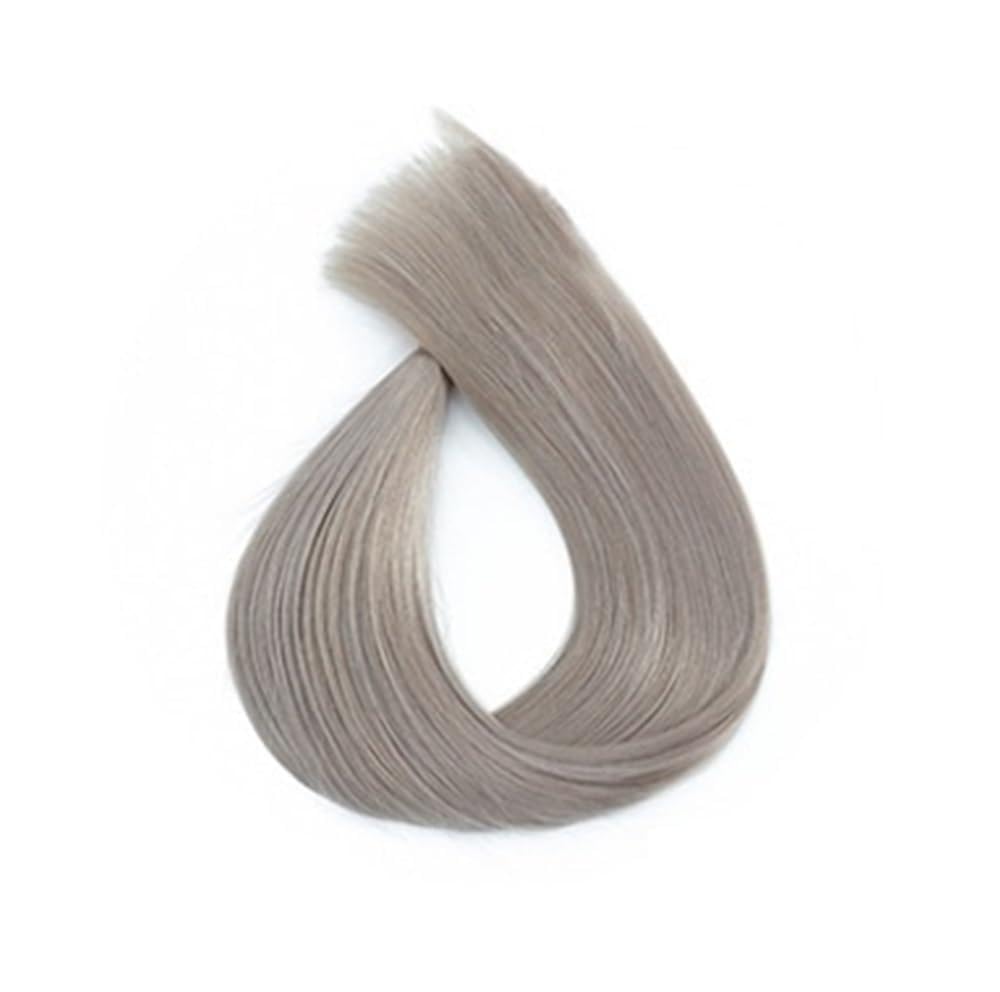Extension queue de cheval cheveux humains d'exception lisse teinte Gray - 8