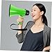Mikikit Loud Megaphone Speaker 25w Rechargeable Flashlight 240s Recording Versatile for Outdoor Security Cheerleading
