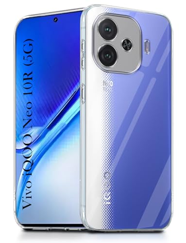 Image of Jkobi Back Cover for Vivo iQOO Neo 10R (Silicone Clear Shockproof Case with Camera Protection | Soft and Flexible | Transparent)