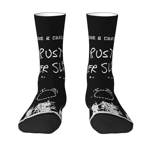 Photo de Pameladonse Neil Singer Young Socks Chaussettes mi-mollet décontractées à couleurs contrastées pour femmes et hommes Amateurs de musique Cadeaux musicaux Marchandise de chanteur