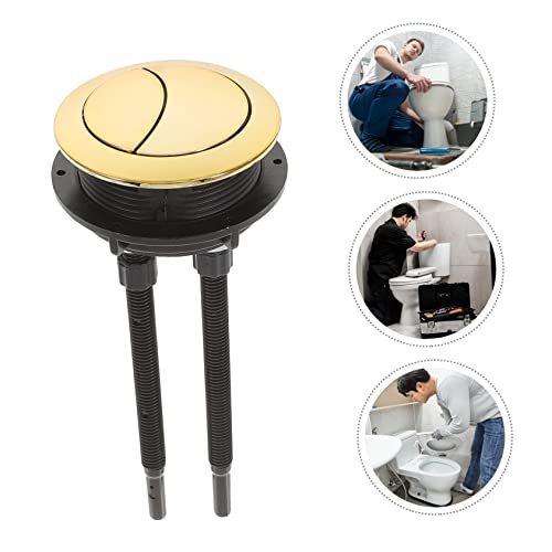 KONTONTY 2pcs Toilet Tank Button Black Sink Black Buttons Mansfield