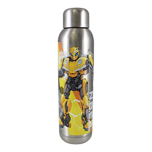 Vandor Transformers Bumble Bee NBE2 22 Ounce Stainless Steel Water Bottle, Multicolored