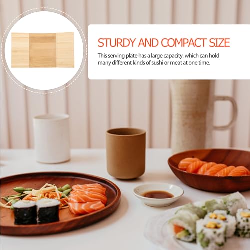 Bandeja para sushi estilo japonés KICHOUSE, bambú miniatura 7