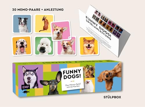 Memo-Spiel: Funny dogs! Mit 60 lustigen Hunde-Motiven von süß bis frech für Hundefans von 6-99 Jahren