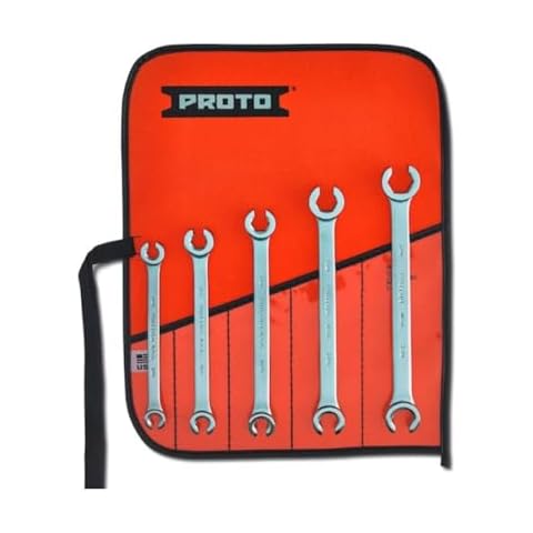 Proto Stanley J3700M Metric Double End Flare Nut Wrench Set, 6 Point, 5PC Cover