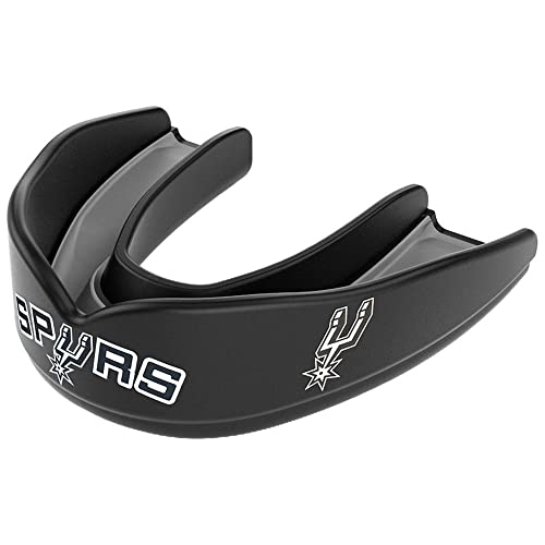Protège-dents NBA San Antonio Spurs Shock Doctor noir taille unique pour basketball adulte