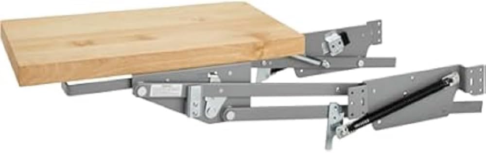 Knape & Vogt 24 in. H x 3 in. W x 13 in. D Steel Appliance Lift Cabinet Organizer, Plain