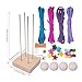 Parachute Cord Monkey Fist Kit - Durable Paracord, Knot Kit, Handmade Paracord Craft Rope, DIY Ball Set with Handmade Tying Feature, Fun Educational Activity | for Kids Teens Keychain Charm Making
