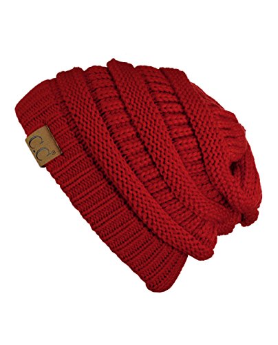 Image of Cambridge Select Thick Slouchy Knit Oversized Beanie Cap Hat