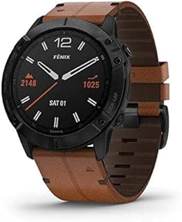 Garmin Fenix 6X Saphir Smartwatch Schwarz/Braun 010-02157-14