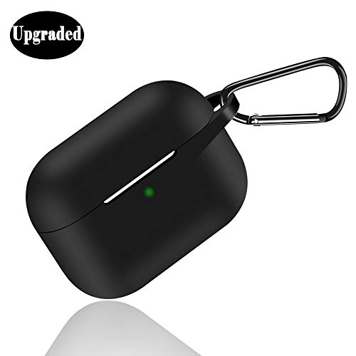 AirPods Pro Case, [2020 Upgraded] MIUOLV Silicone Protective Shockproof Cover [Front LED Visible]