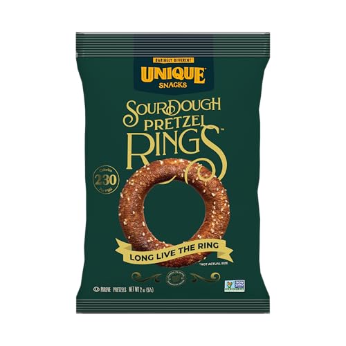 Unique Snacks Sourdough Craft Beer Pretzel Rings, Delicious Homestyle Baked