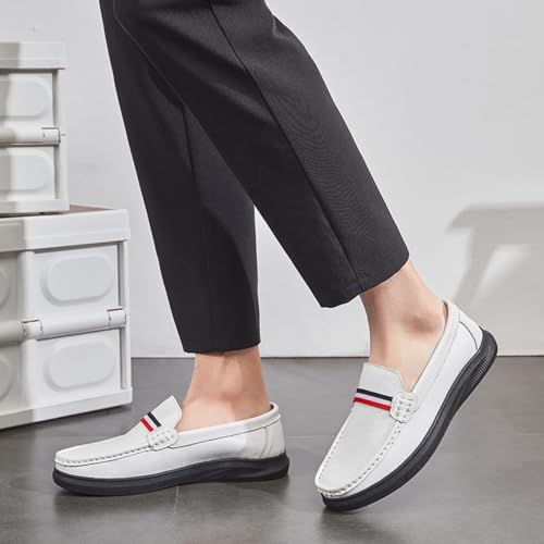 Men's Slip-on Loafers, Waterproof, Non-Slip, high-end Color Matching, Fashionable, Trendy, Suitable for Driving, Walking and Daily Leisure.3