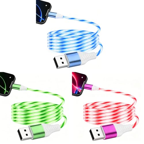 Cable LED iPhone antiguo Atsidexa que ilumina tu carga rápida de noche