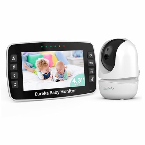 Baby Monitor Eureka Baby Babyphone with Camera and Night Vision (4.3)