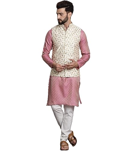 Conjunto Kurta Sojanya y chaqueta Nehru, el regalo ideal de etiqueta para hombre