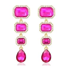 Hot Pink Long Teardrop