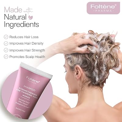 Foltene Strengthening Shampoo for Women Reduces Thinning, Boosts Volume, and Enhances Hair Health Silicone & Sulfate-Free Hair Thickening Shampoo for Fuller Strands (6.76 fl. oz.)