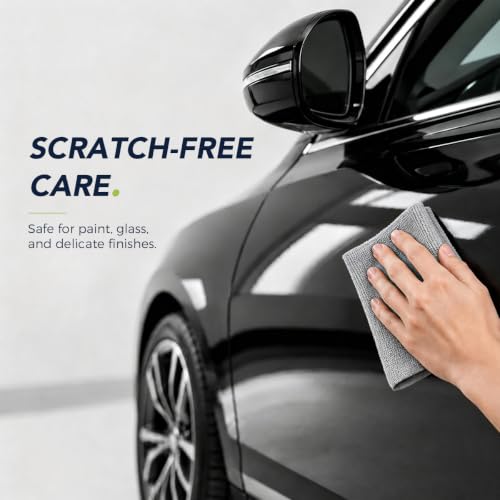 Image of UNIMADE Microfiber Cleaning Cloth, 150 Pack Microfiber Towels for Cars | Reusable Paper Towels Lint Free Shop Rags with Box for Home Kitchen Automotive, 11 inchx 9 inch, Blue & Grey & Green