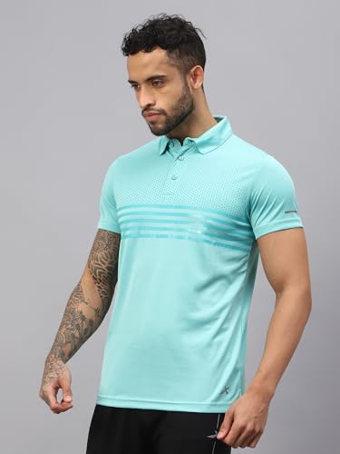 Image of VECTOR X OMT-258 Men's Water Printed Polo T-Shirt