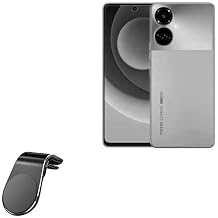 BoxWave Car Mount Compatible with Tecno Camon 19 - MagnetoMount Clip, Metal Car Air Vent Strong Magnet Mount - Jet Black