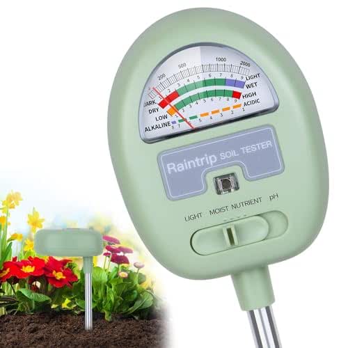 Soil Moisture Meter, 4-in-1 Moisture Meter for Plants, Tester for