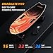 DNASKATE M10 Electric Skateboard with Remote, 22Mph Top Speed,15Miles Range,800W Hub-Motor, Skateboard for Adults ＆Teens (Lava Orange)