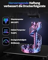 LANDU Silk PLA Filament Tricolor 1,75mm 1kg 3D Drucker Filament 3 Color PLA Filament Silk Hochglänzende Oberfläche Maßgenauigkeit +/-0.02mm,Rot Blau Grün – Ansicht 5